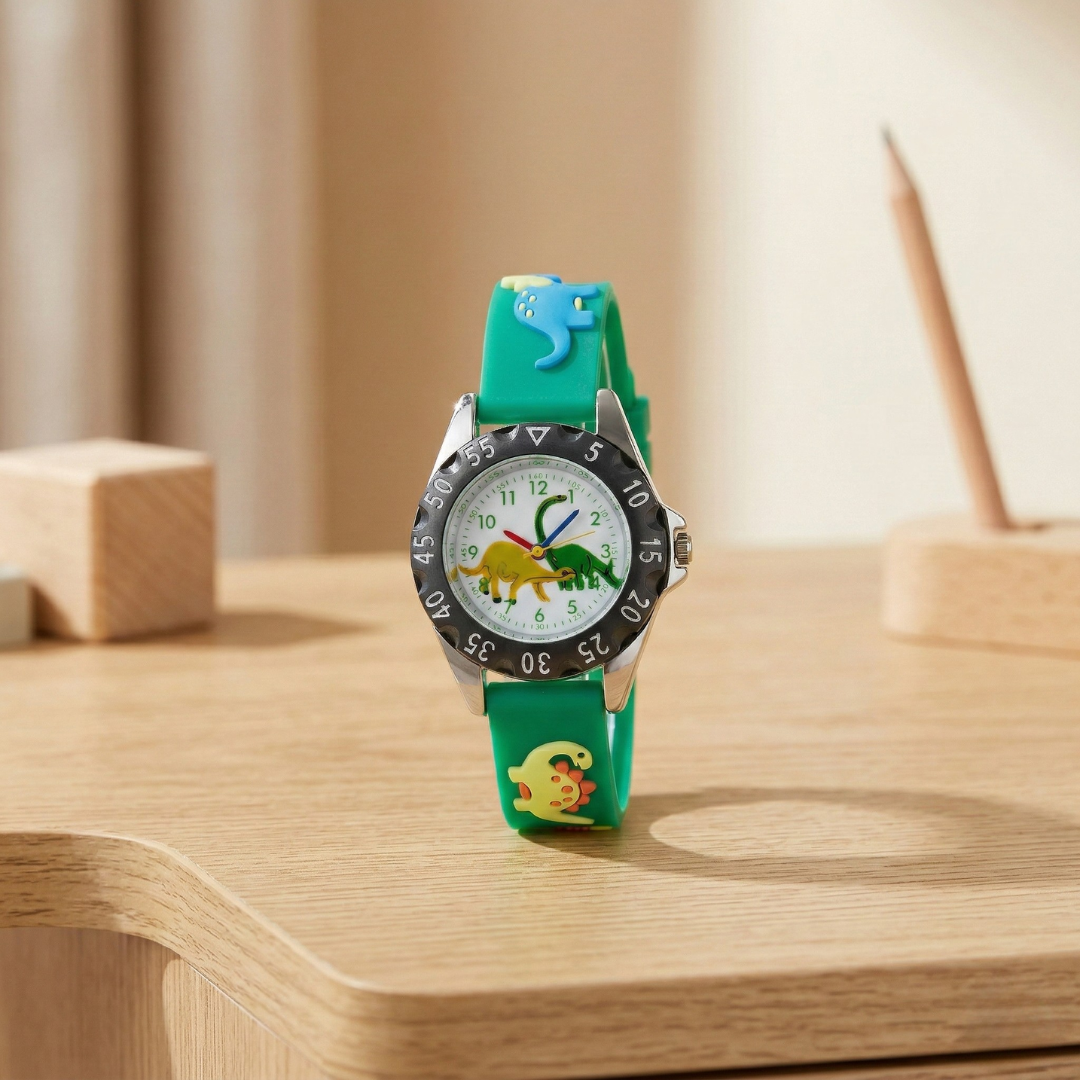 Kids Cartoon Dinosaur Wristwatch Quartz Watch For Kids