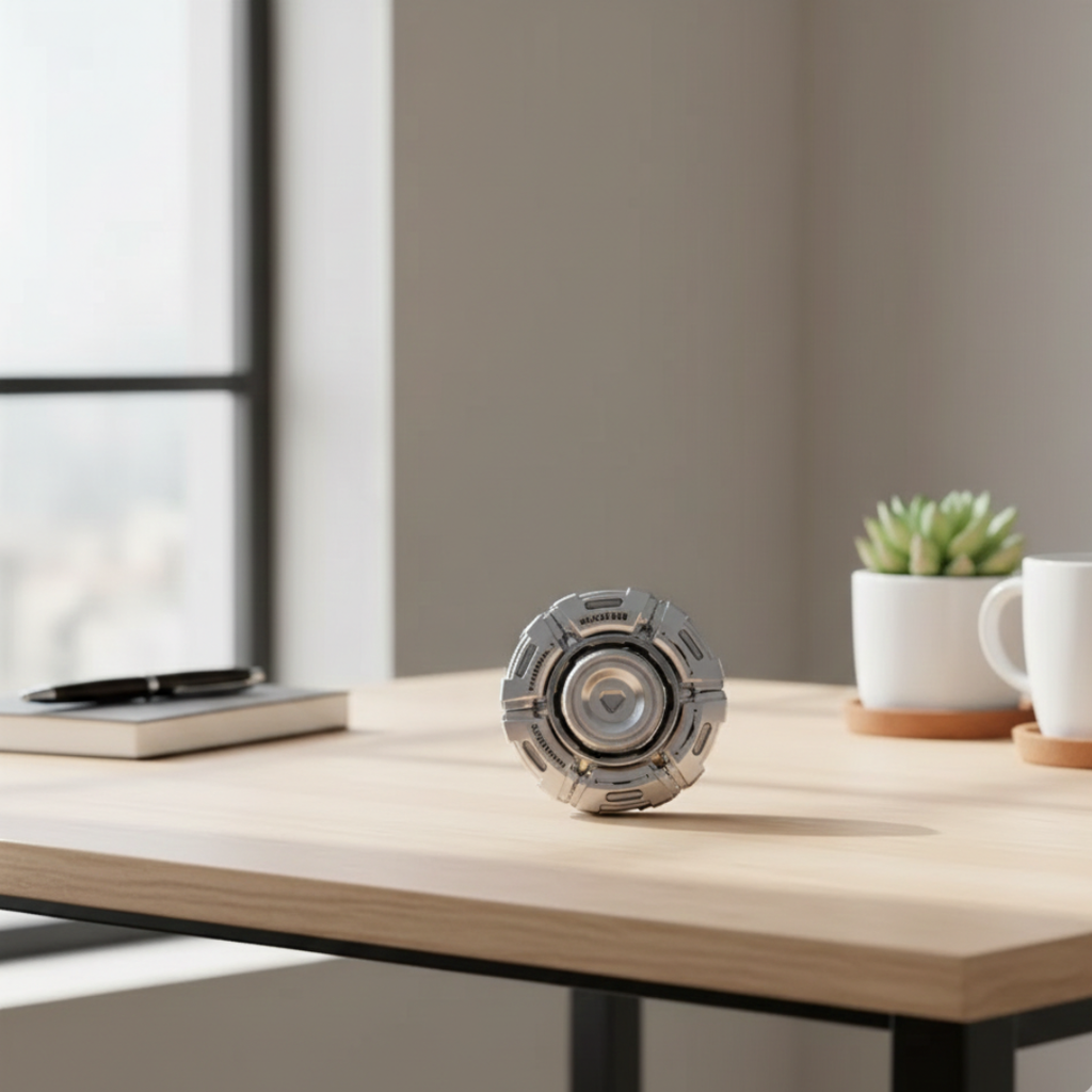 Spinner classico in metallo per il movimento nervoso Glow Metal Fidget Spinner