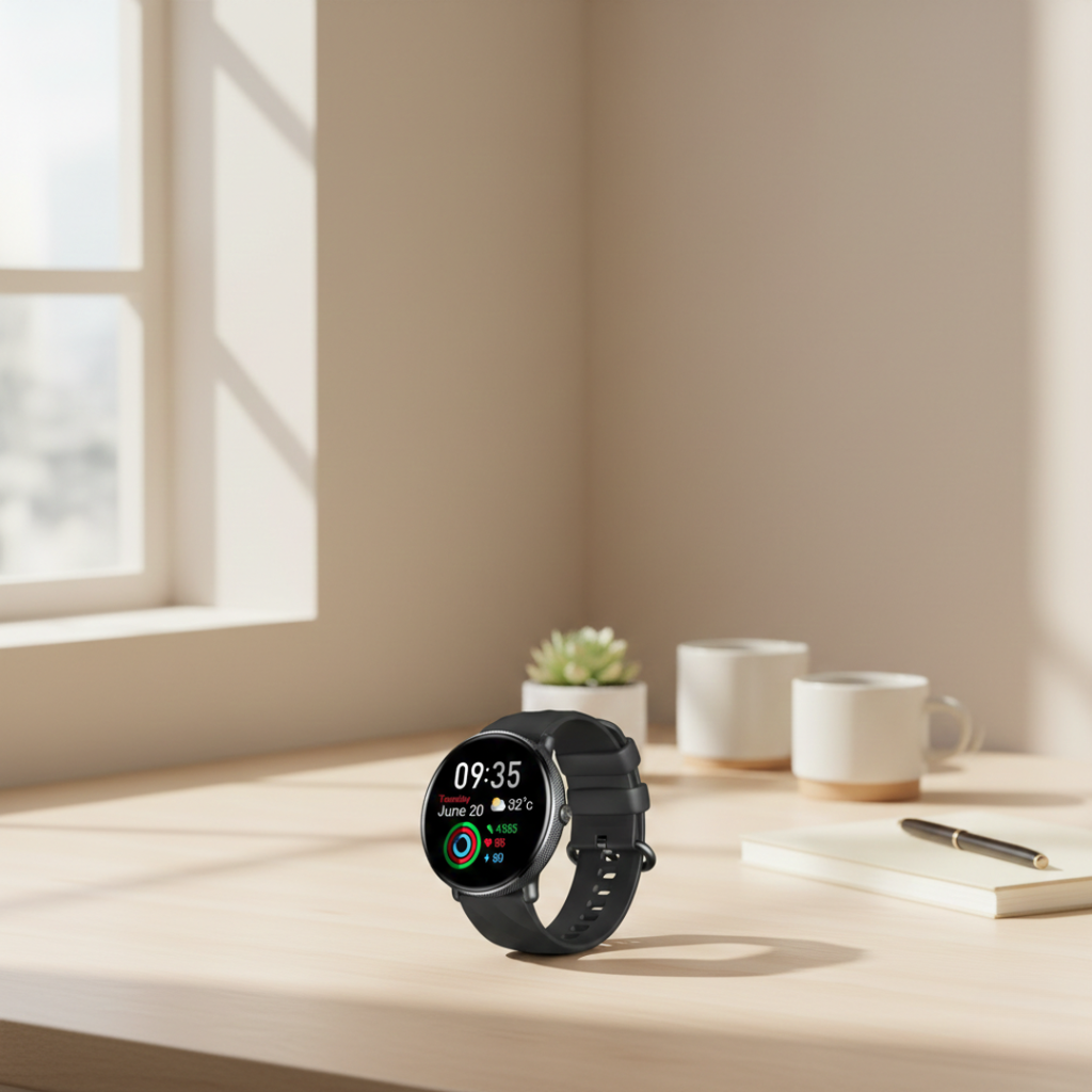 AMOLED Smartwatch With Bluetooth Calling Stainless Steel Waterproof Design