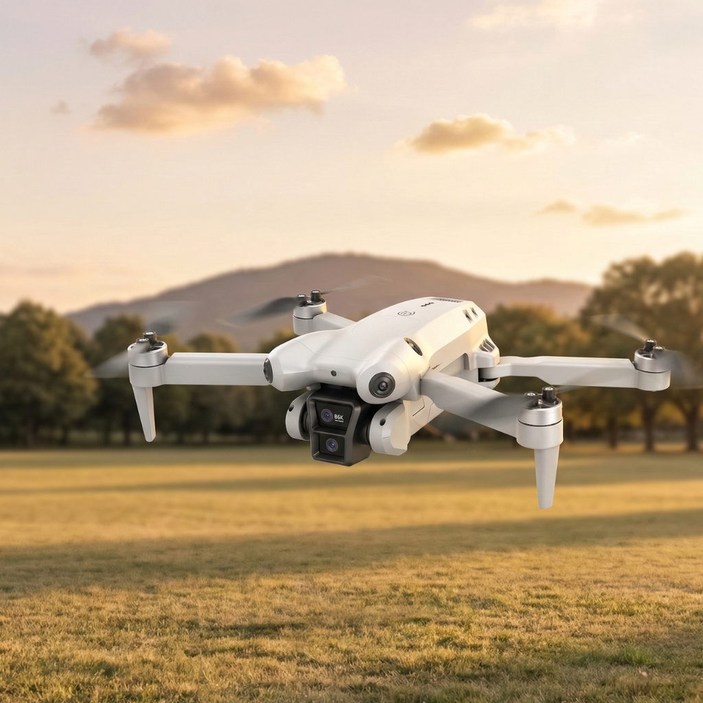 8K-Drohne mit Dualkameras und Hindernisvermeidung für Luftaufnahmen