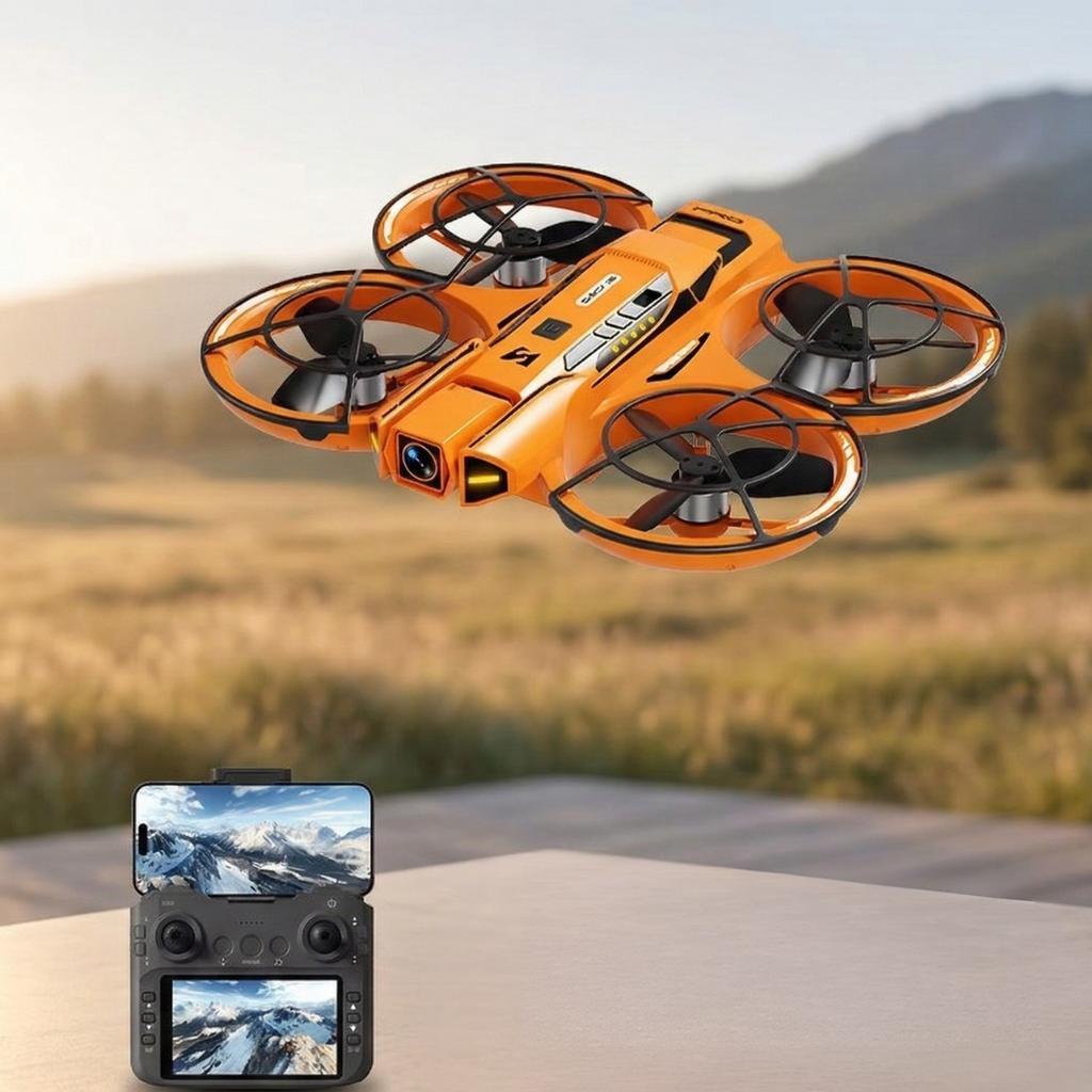 Kompakt drone med 8K-kamera og GPS til luftfotografering
