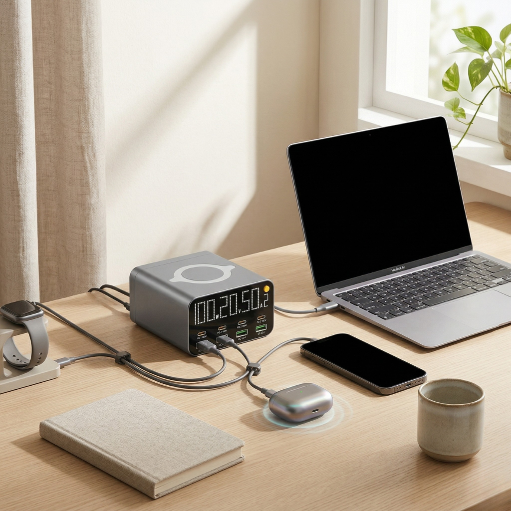 Versatile USB Charger Station With Multiple Ports For Electronics