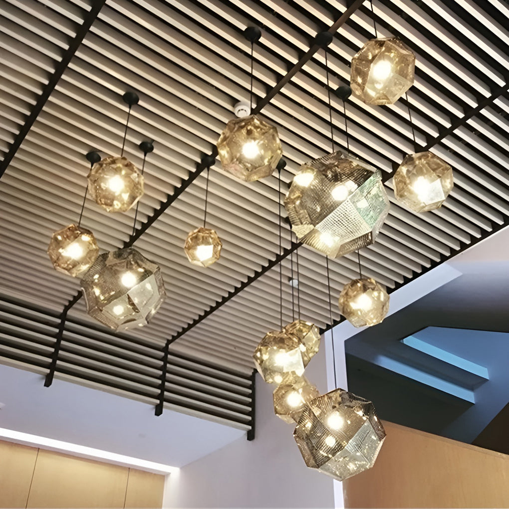 LichtDesign geometrikus kerek függeszték tartós fém otthonhoz