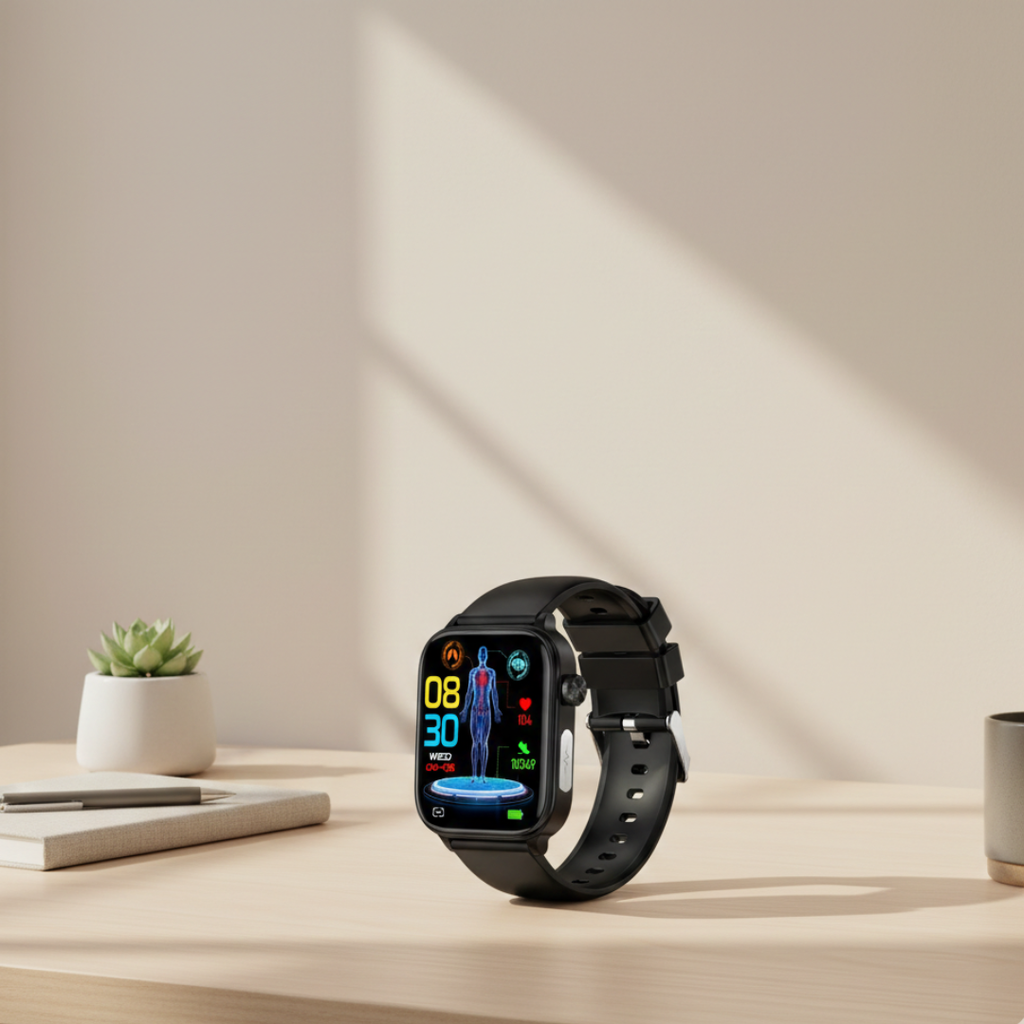 AMOLED-skærm smartwatch med Bluetooth-opkald vandtæt til daglig brug