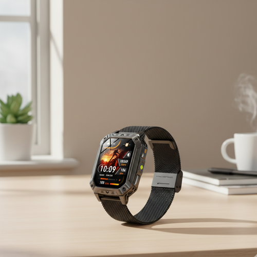 AMOLED-Display Outdoor Fitness Smartwatch Wasserdichter Fitness-Tracker