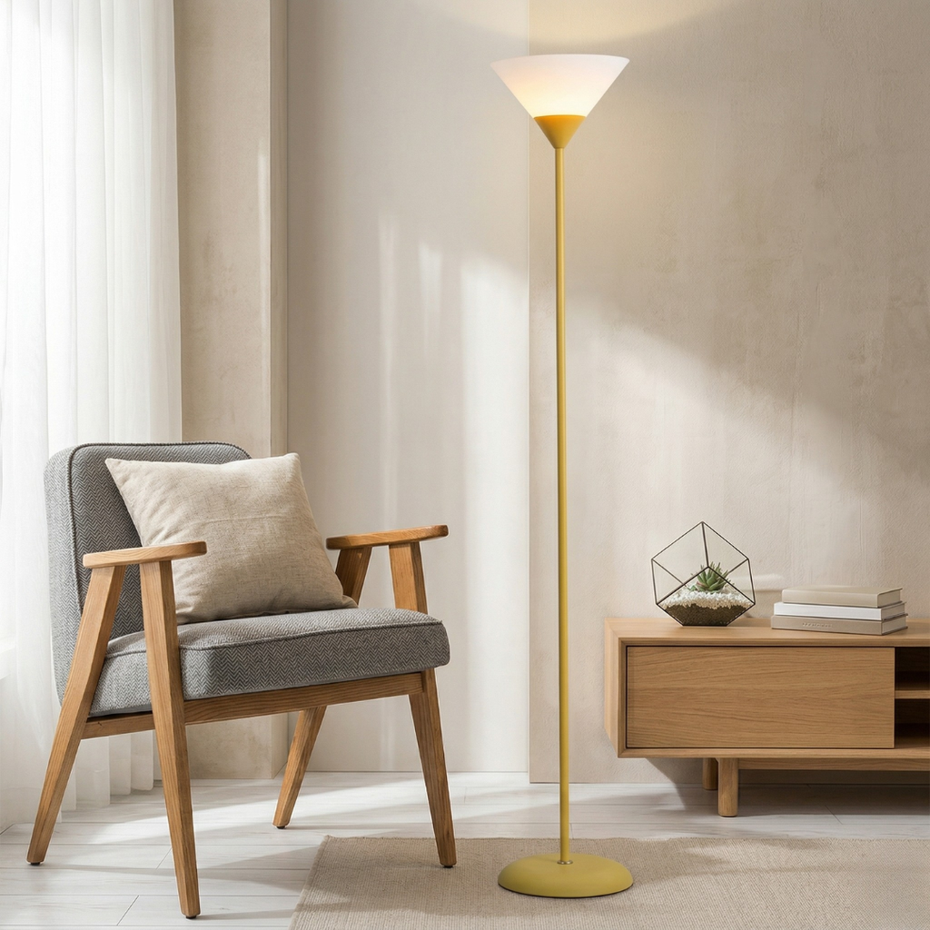 Lampadaire LED contemporain avec luminosité réglable