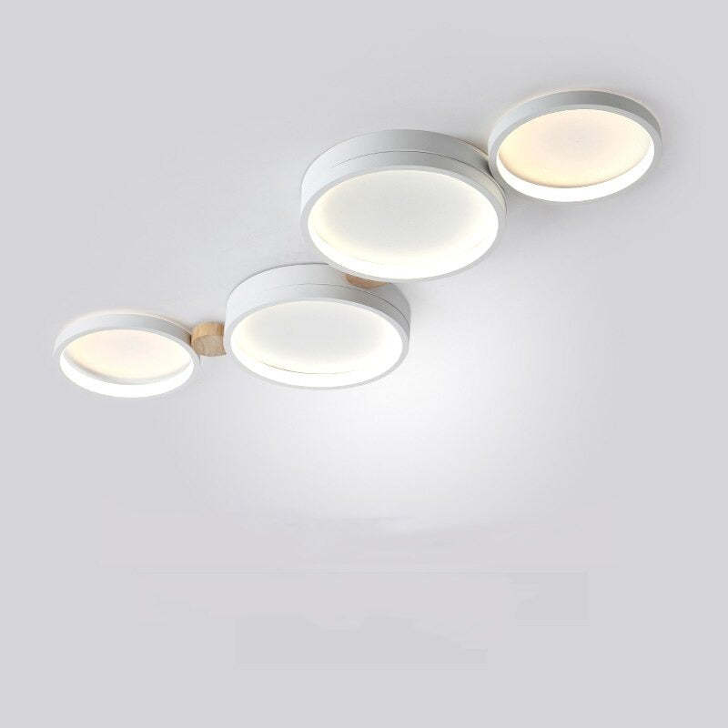 AstraLuma Ceiling Lamp With White And Gray Metal Finish