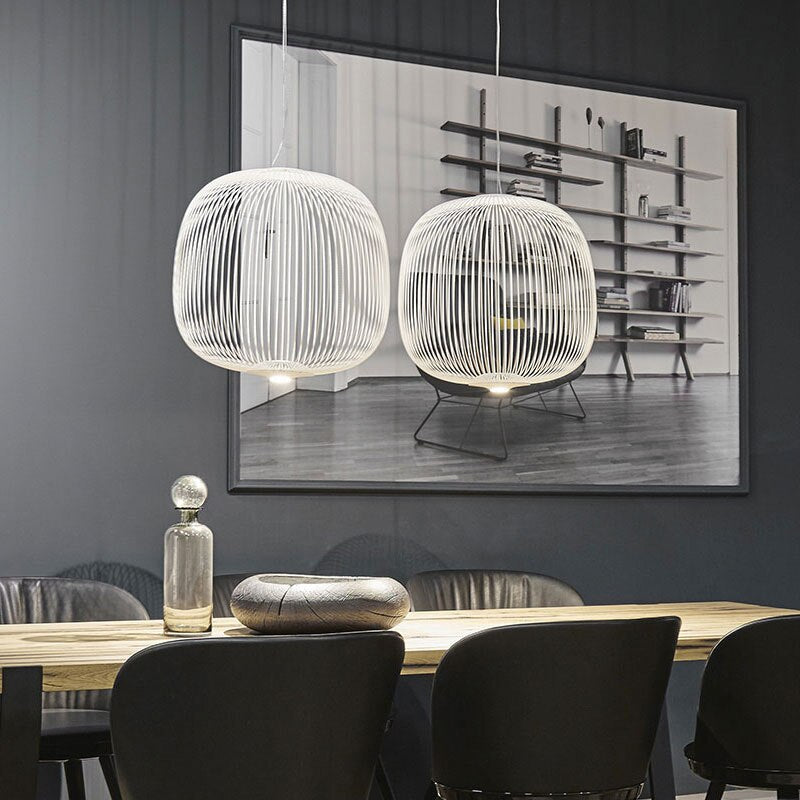 Lyra Spokes Suspension Pendant Light 52cm Diameter 200cm Height