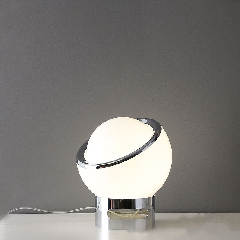Lucette Fransk Opalglas Bauhaus Bordslampa för Sovrum