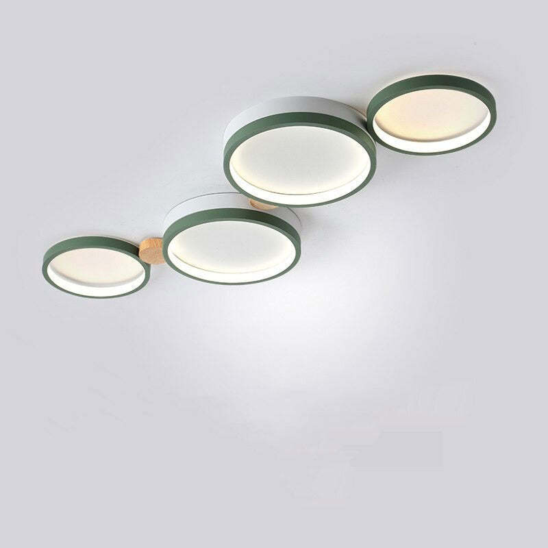 AstraLuma Ceiling Lamp With White And Gray Metal Finish