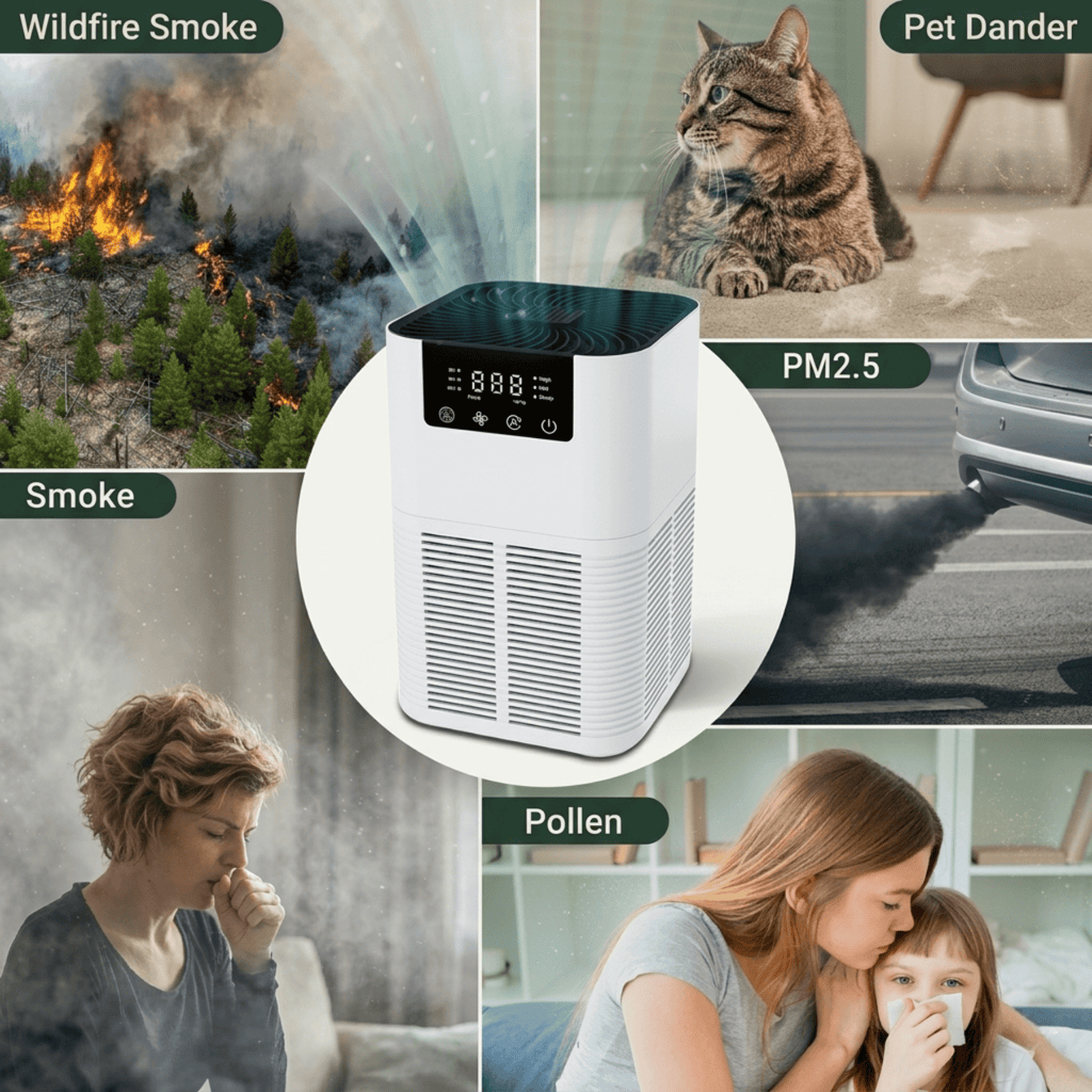 Tenax Pro Luftreiniger mit HEPA-Filter und Negativ-Ionen-Generator