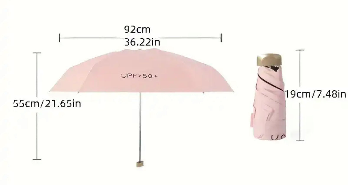 Aurelia Pocket Umbrella Windproof UV Blocking Travel