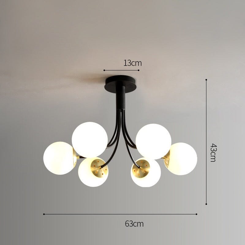 Lumenara borostyán üveg függeszték lágy fénnyel