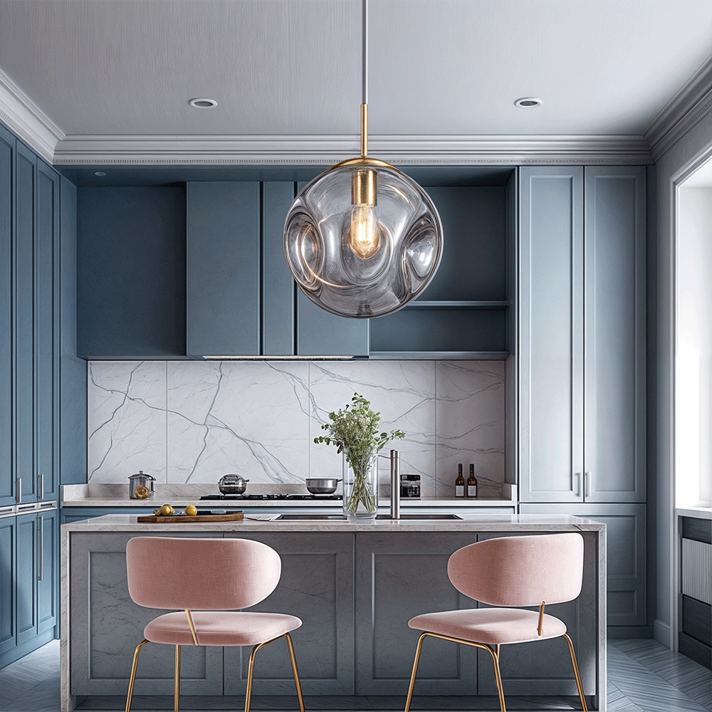 Novae Glass Pendant Light With Minimalist Silhouette
