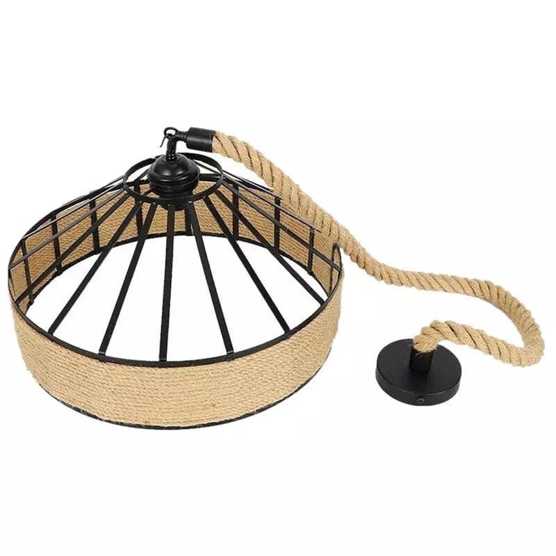 Ropehaven Lampa Wisząca z Metalowym Kloszem w Stylu Vintage z Efektem Postarzania