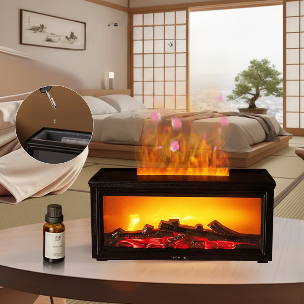 Flame Mist 2-In-1 Aroma Humidifier And Diffuser For Daily Home Use