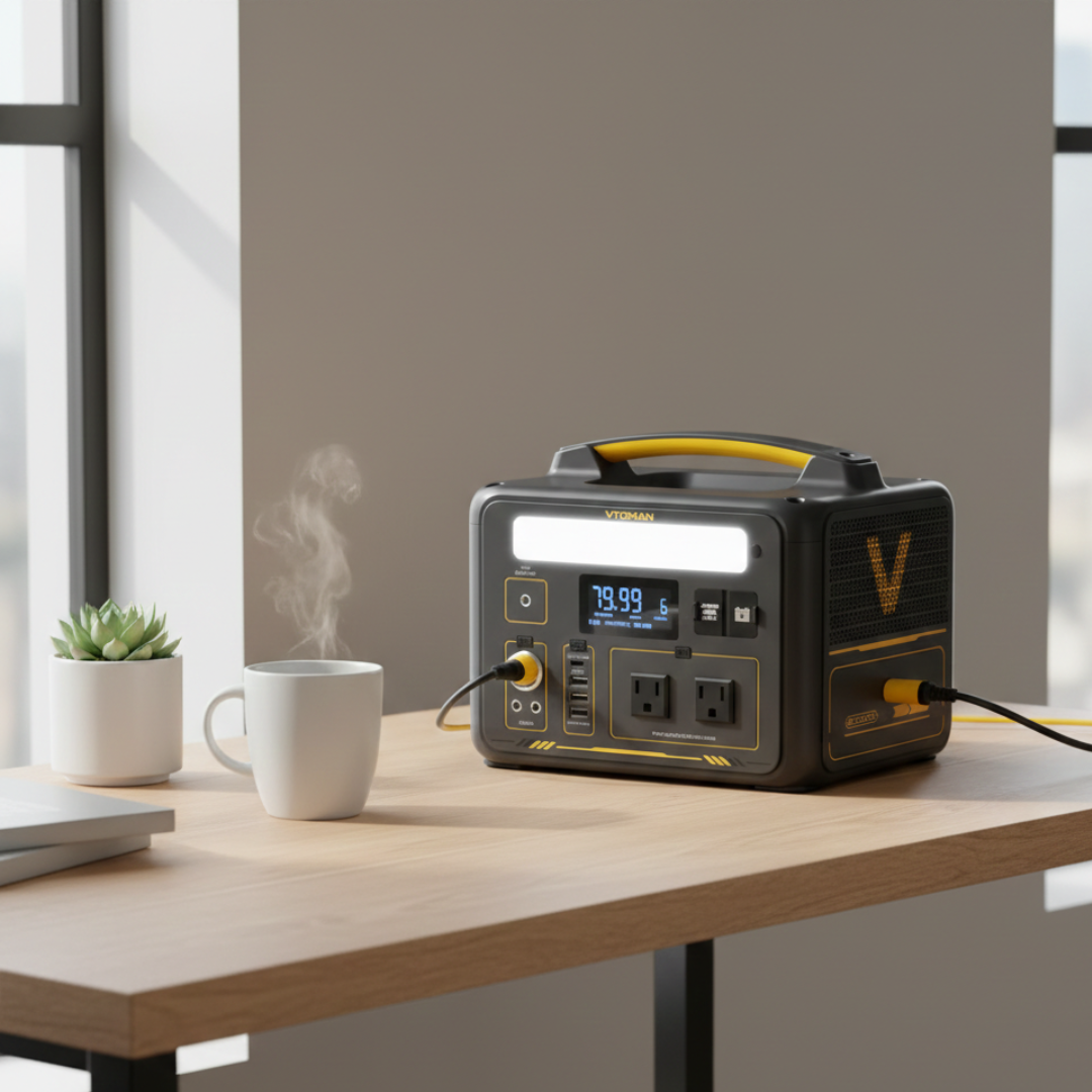 Compact Portable Solar Generator System For Backup Power