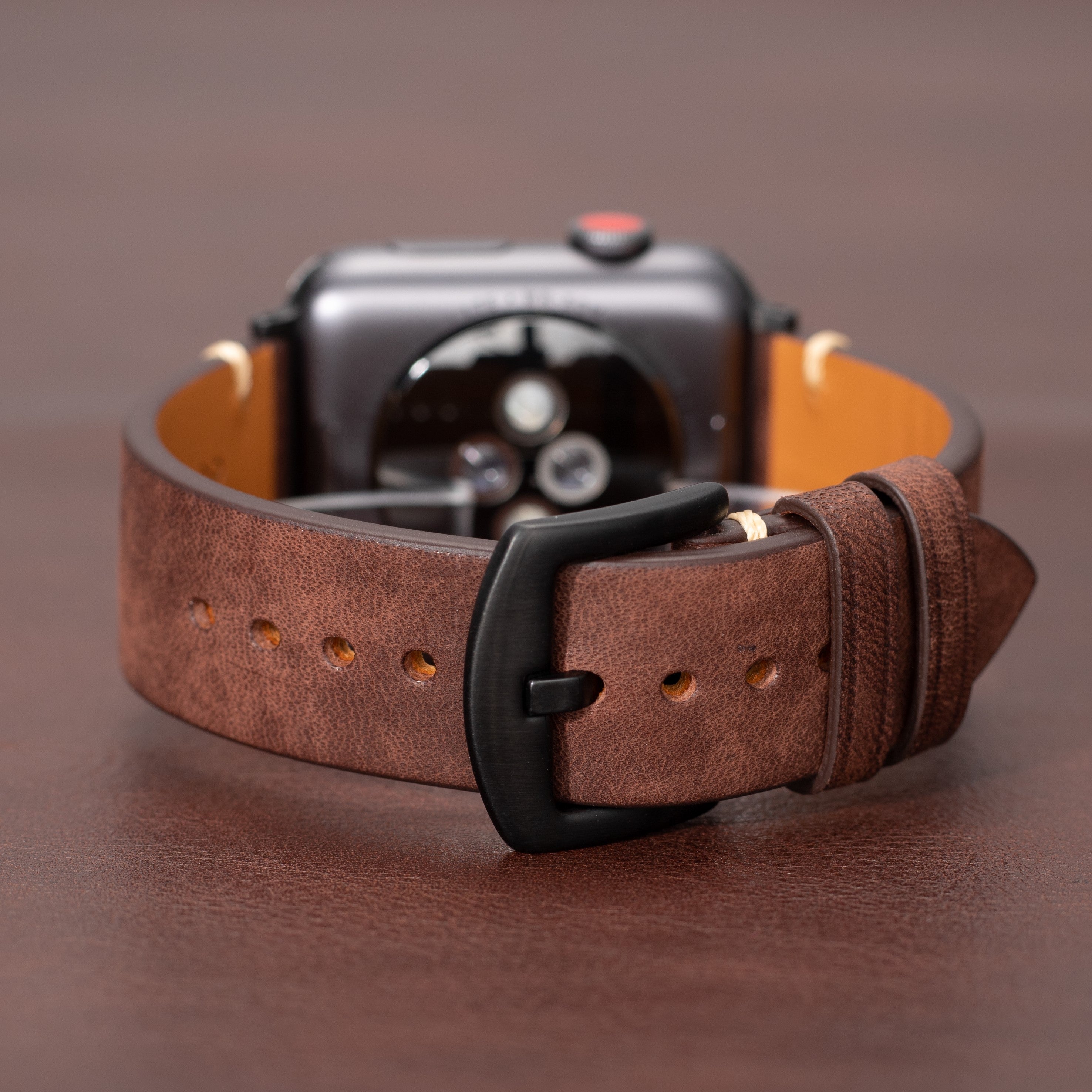 Premium italiensk læderrem til Apple Watch
