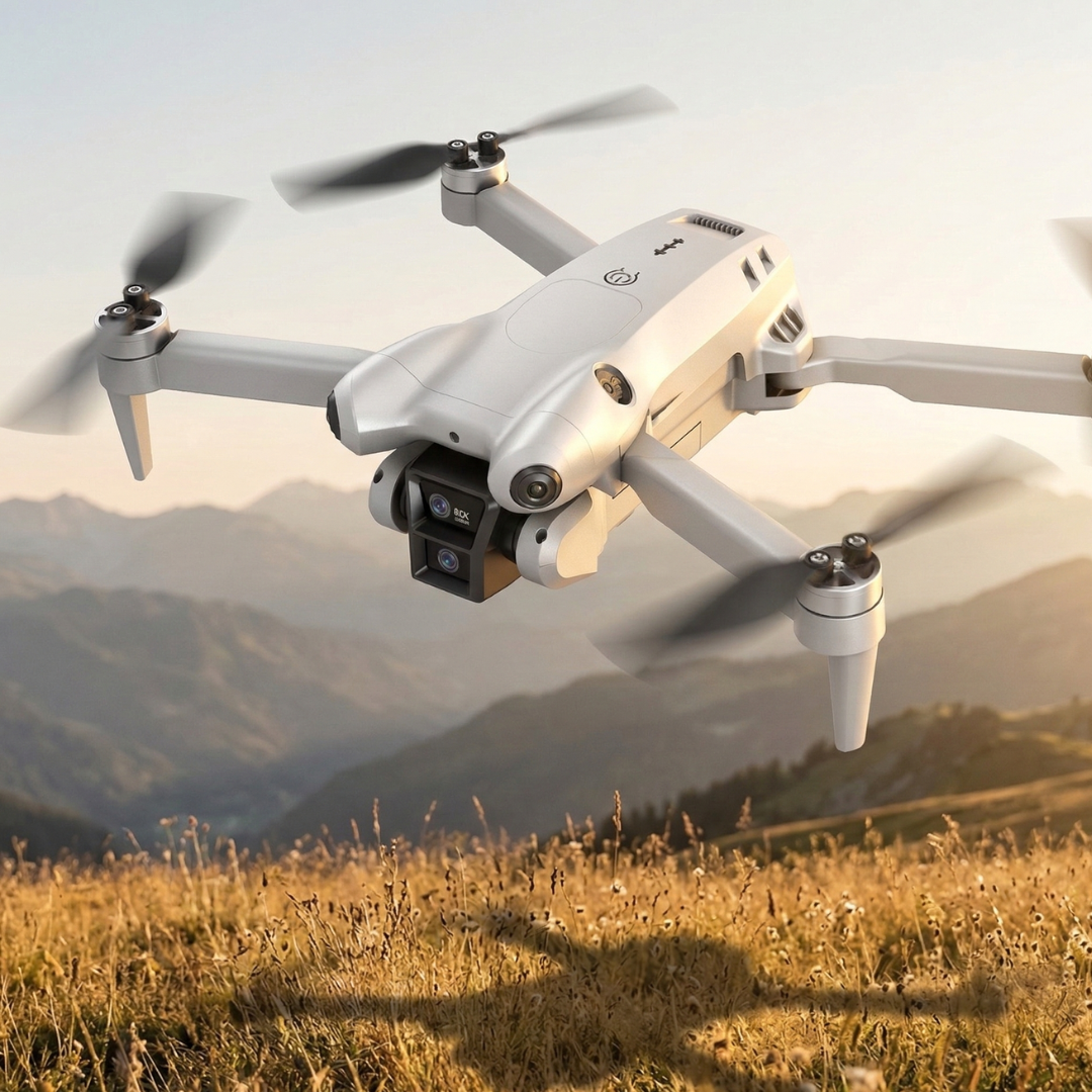 8K Drone With Dual Cameras And Obstacle Avoidance For Aerial Photography