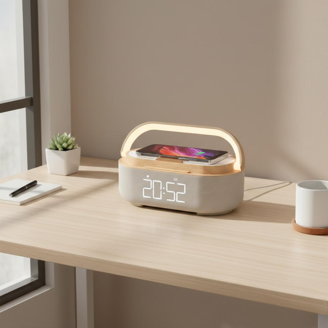 Tragbarer Bluetooth-Lautsprecher mit kabellosem Laden