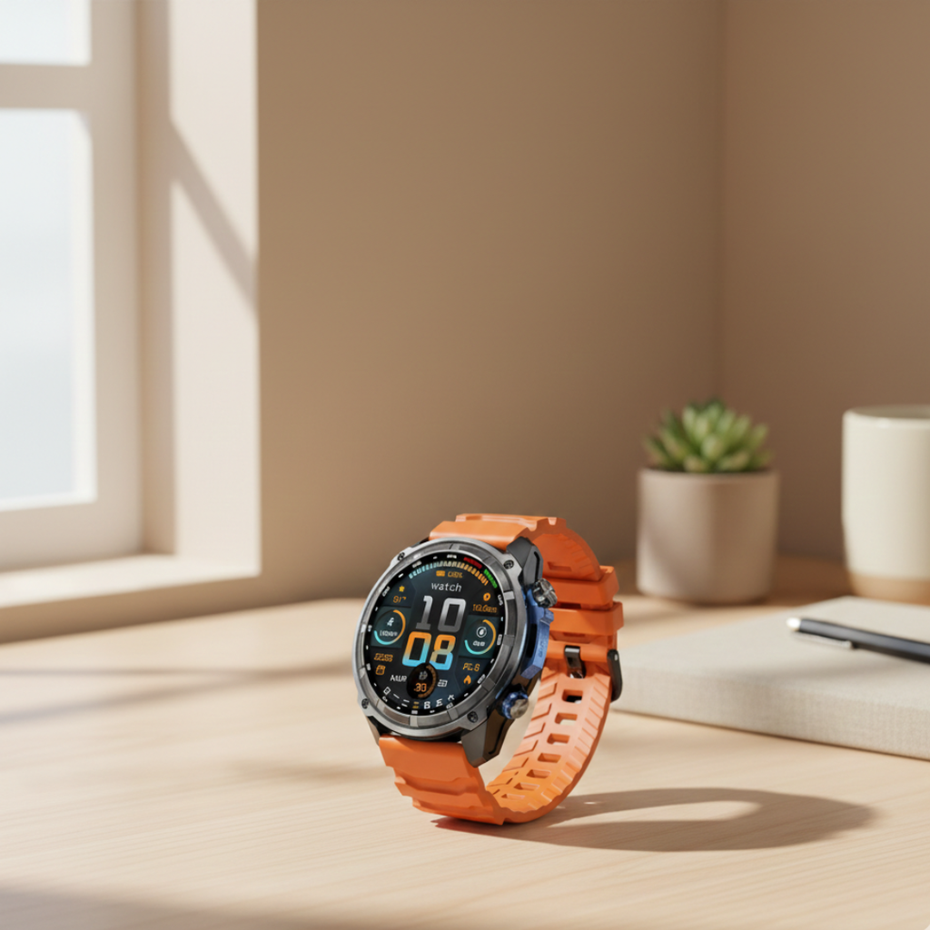 Smartwatch GPS do użytku na zewnątrz z mapami offline, wodoodporny zegarek sportowy