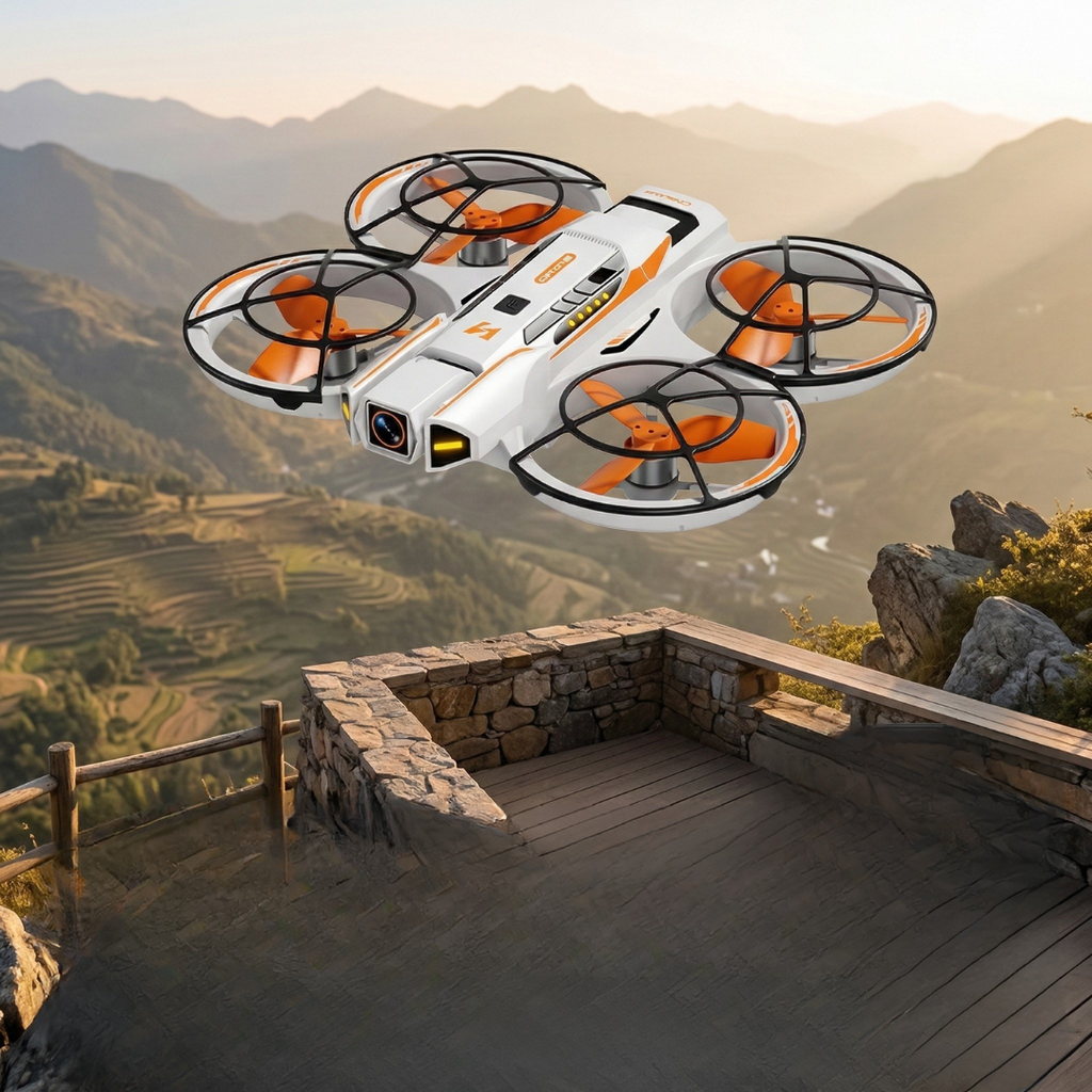 Kompakt drone med 8K-kamera og GPS til luftfotografering