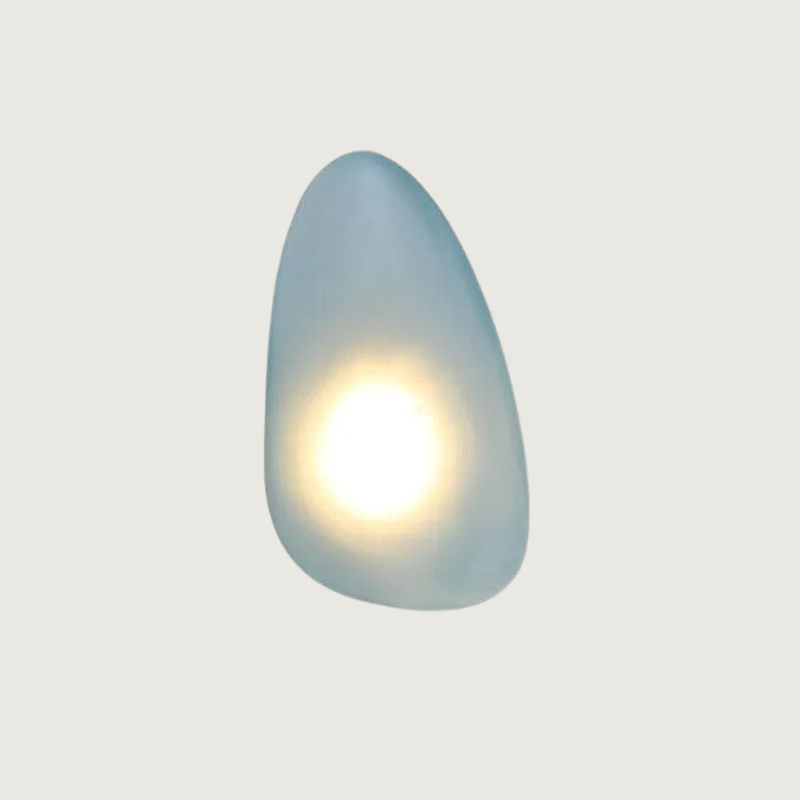 Lirena Farget Glass Vegglampe med Akryl Detaljer