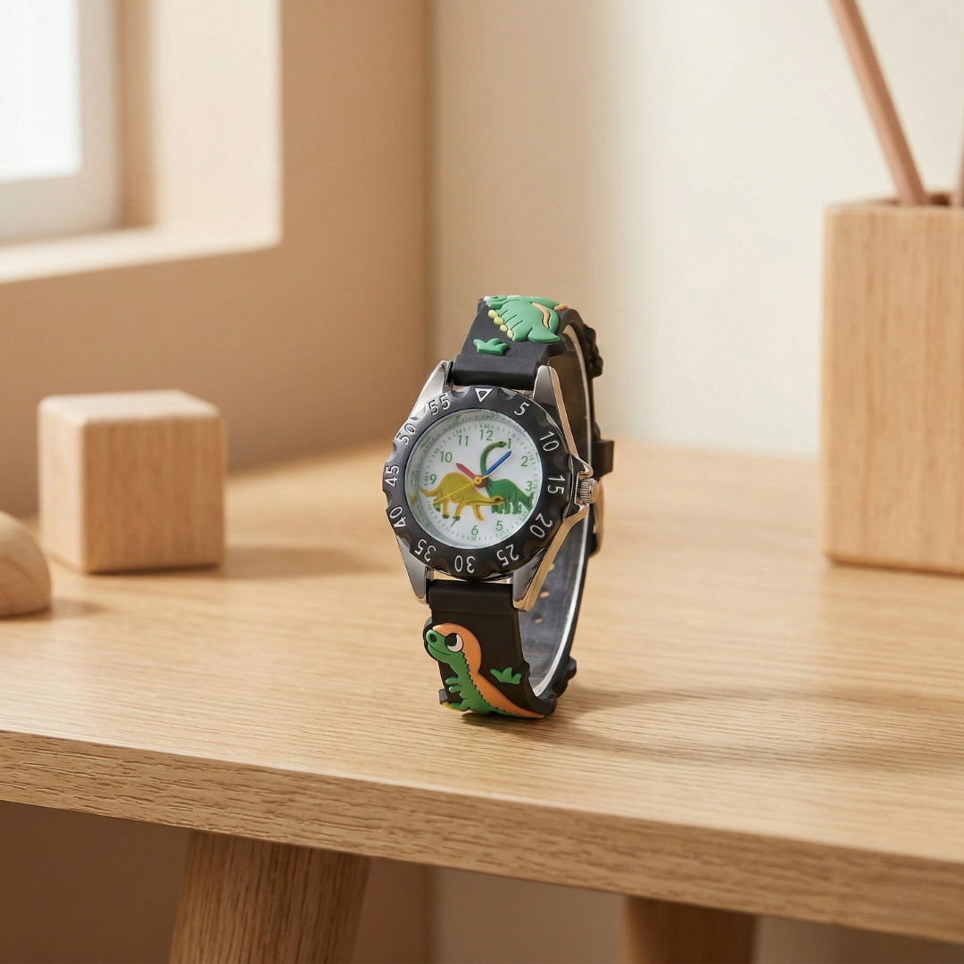 Kids Cartoon Dinosaur Wristwatch Quartz Watch For Kids
