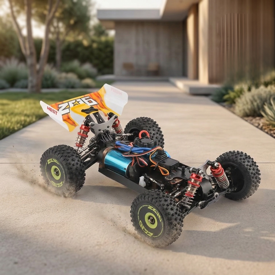 WLtoys 144010 V8 1:14 skala børsteløs 4WD fjernstyret bil 75 km/t terræn