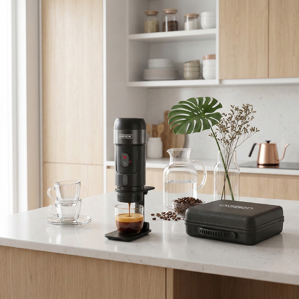 Macchina da caffè espresso compatta 12V per viaggi e uso portatile