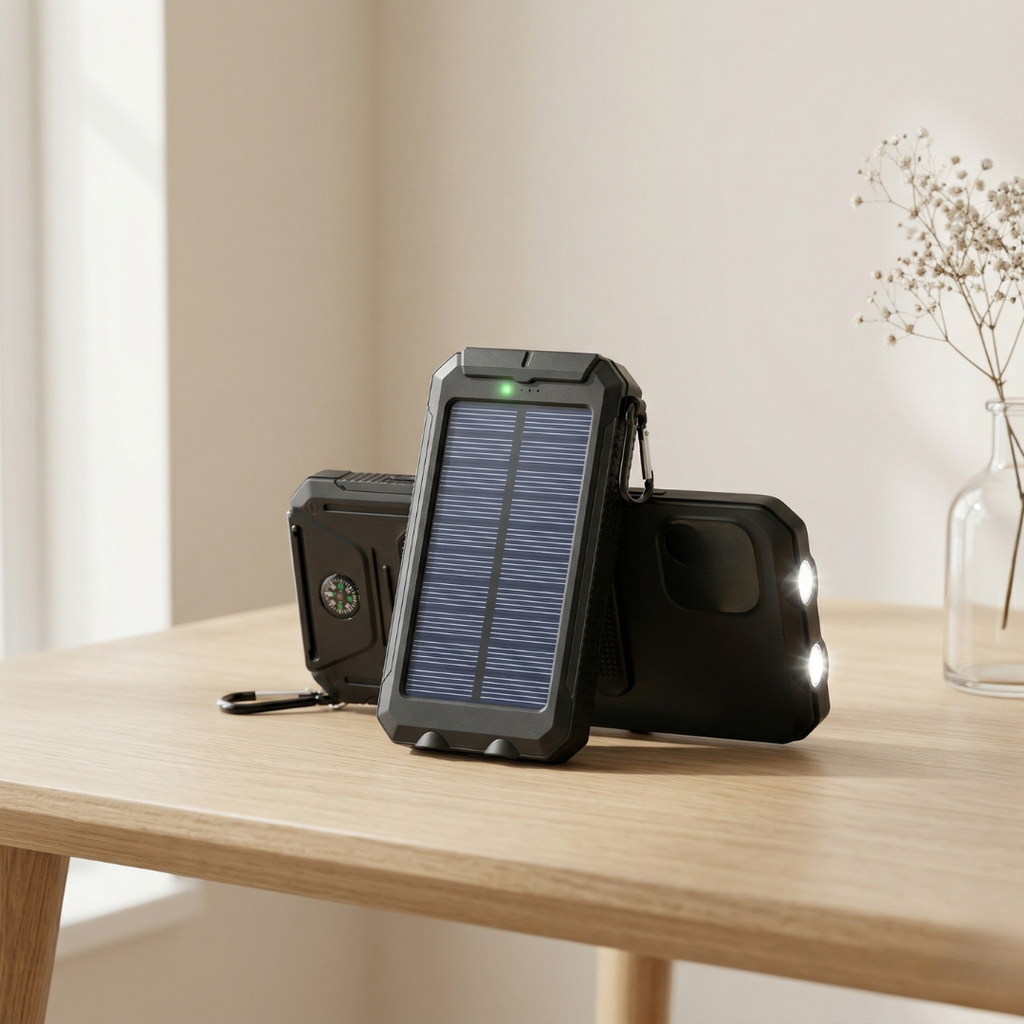PowerMax 80000mAh Solar Charger Featuring LED Light