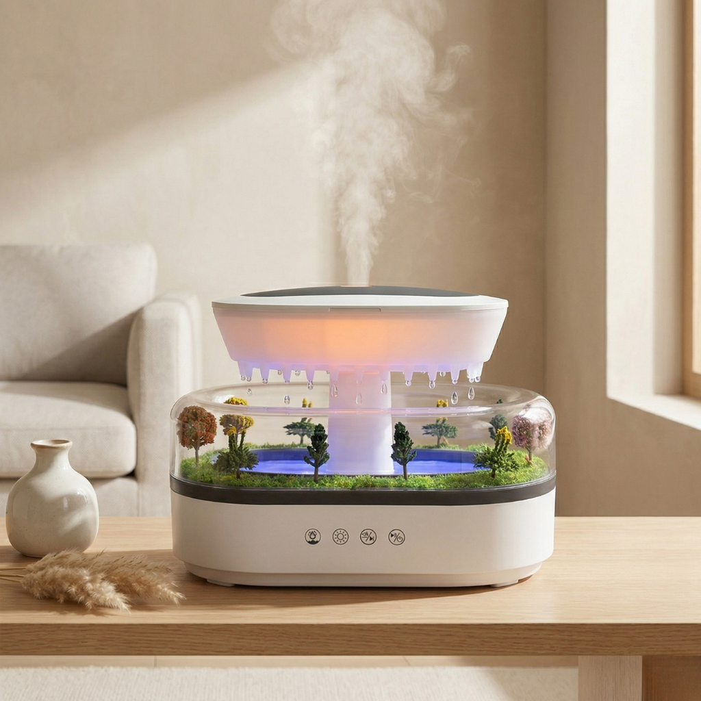 LED Aromatherapy Diffuser With Humidifier And Ambient Light