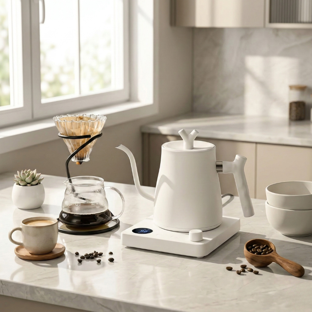 Precision Brew Gooseneck Kettle With Temperature Control