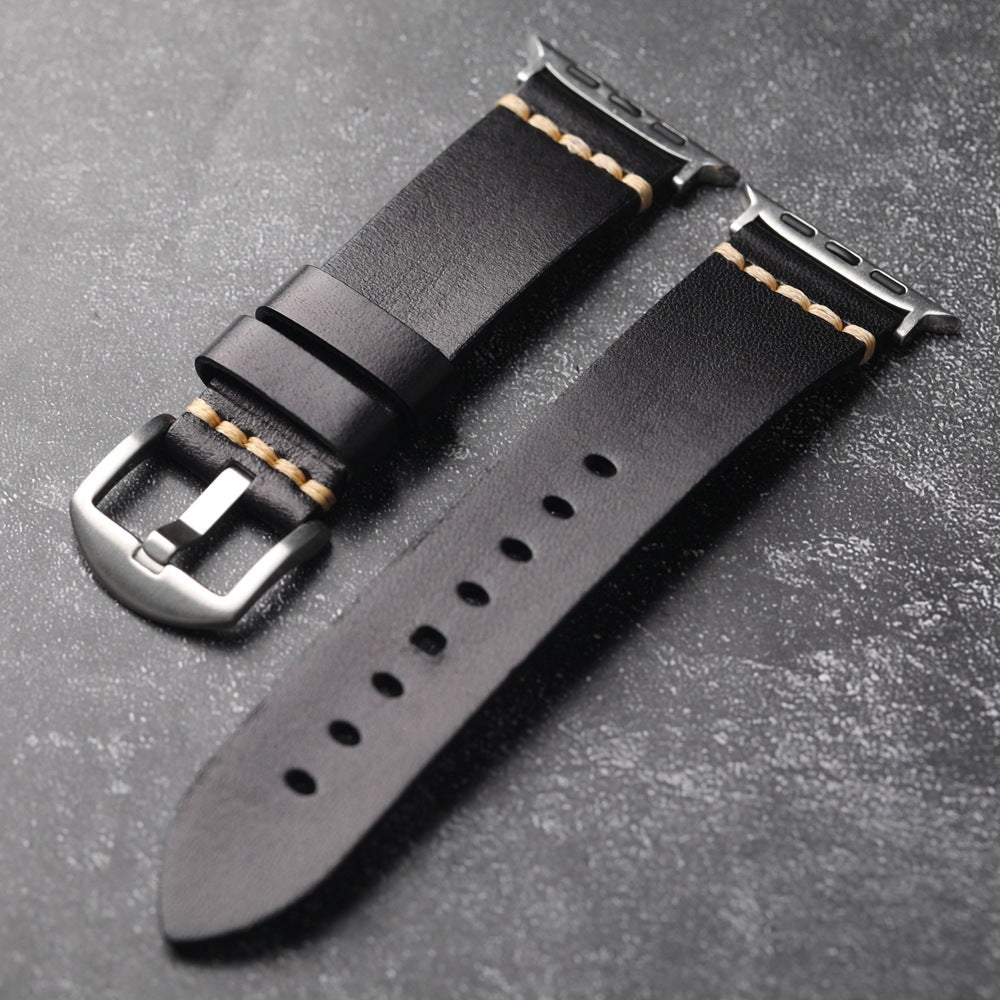 Rem i fuldkornslæder til Apple Watch