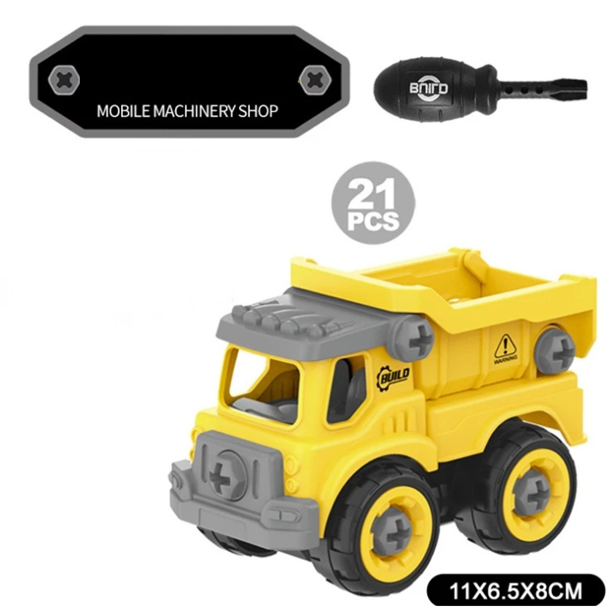 BuildMate | DIY Construction Trucks Playset For Engineering And Imaginative Play | Orntli