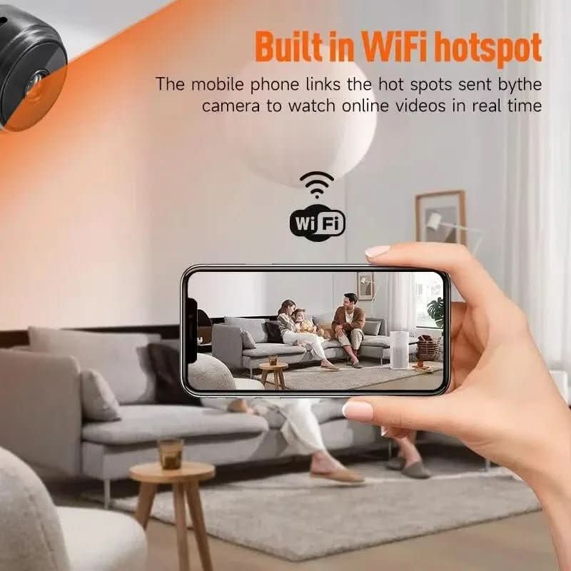 לומהקאם מצלמה מיני 1080P עם ראיית לילה ושליטה באפליקציה לאבטחת הבית