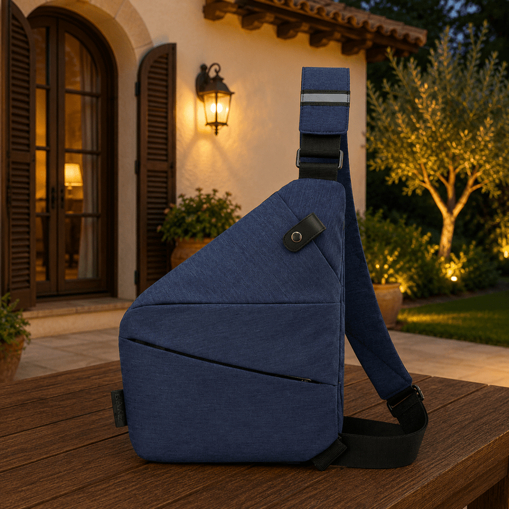 Bolso bandolera TRAVGUARD con protección RFID y diseño repelente al agua