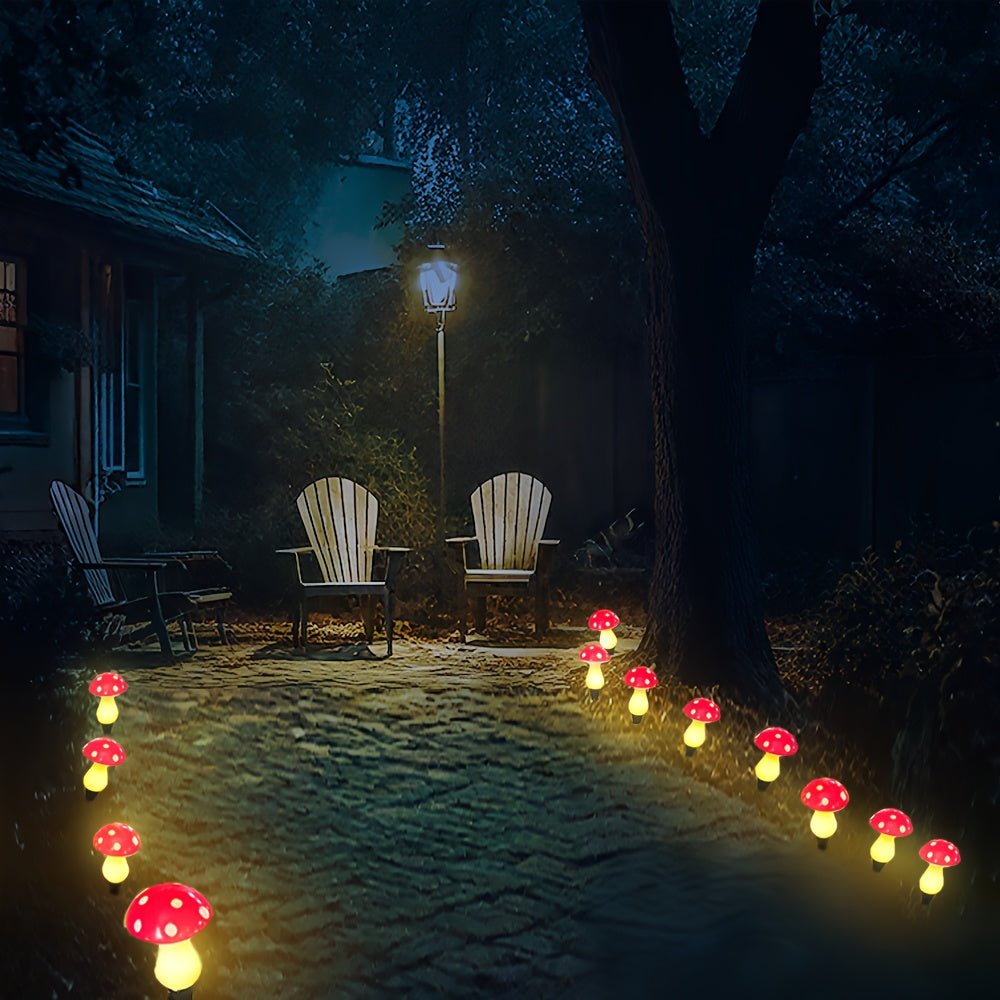 Luz Solar de Jardín en Forma de Hongo MUSHROOMNEST para Espacios Exteriores Encantados