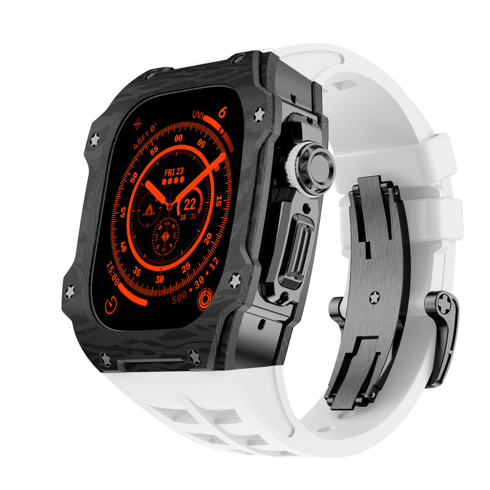 Apple Watch Ultra Case In Carbon Fiber RM7015 Titanium Edition