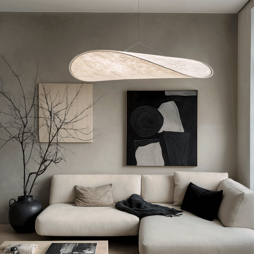 Vertigo-Blatt-Kronleuchter | Kartoffelchip-Lampe