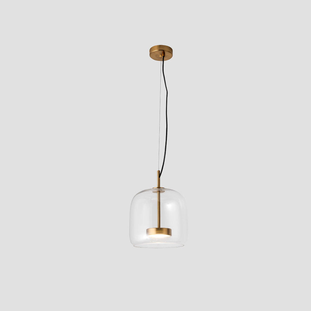 Hailie retro LED függesztékek meleg borostyán fényű hálószobába