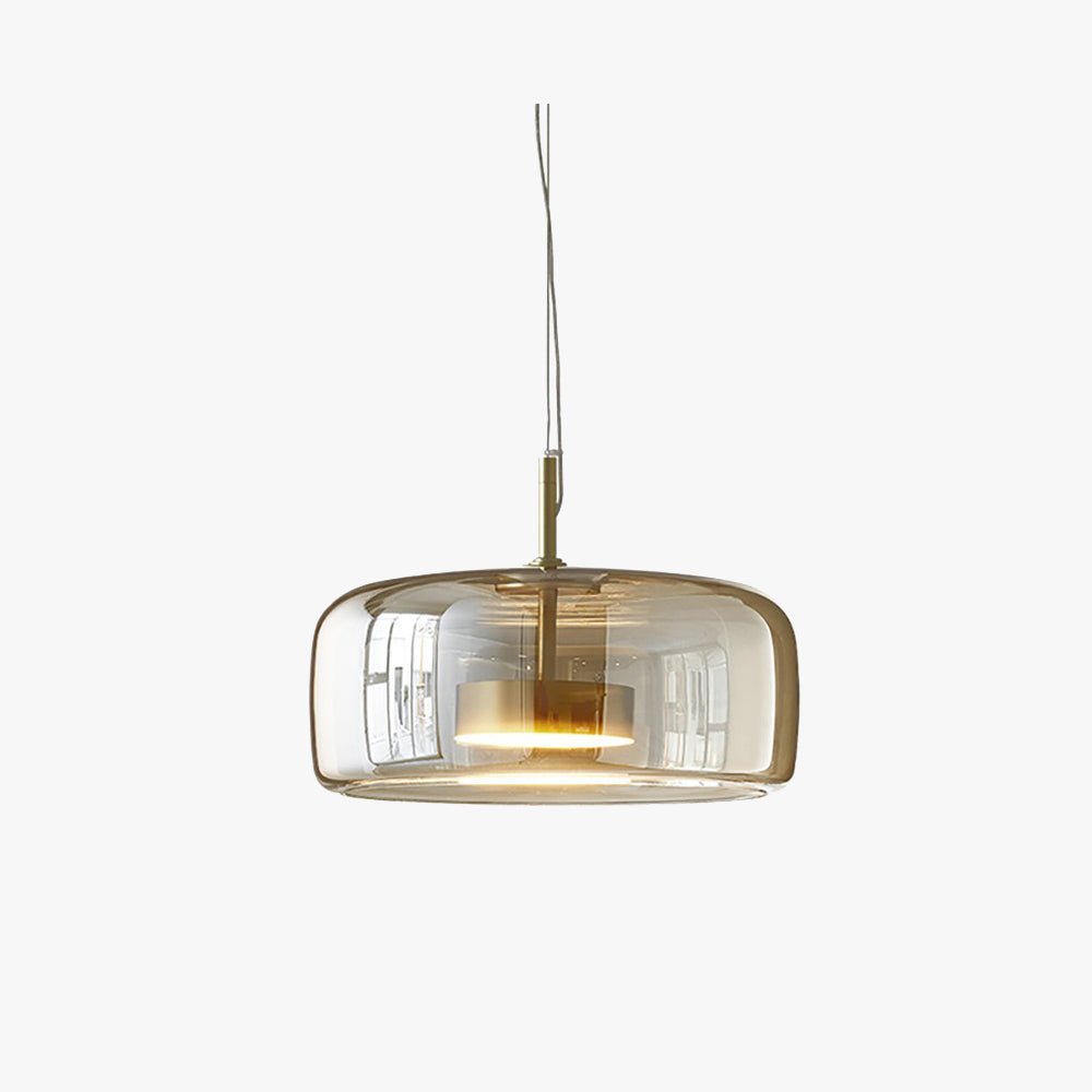 Hailie retro LED függesztékek meleg borostyán fényű hálószobába
