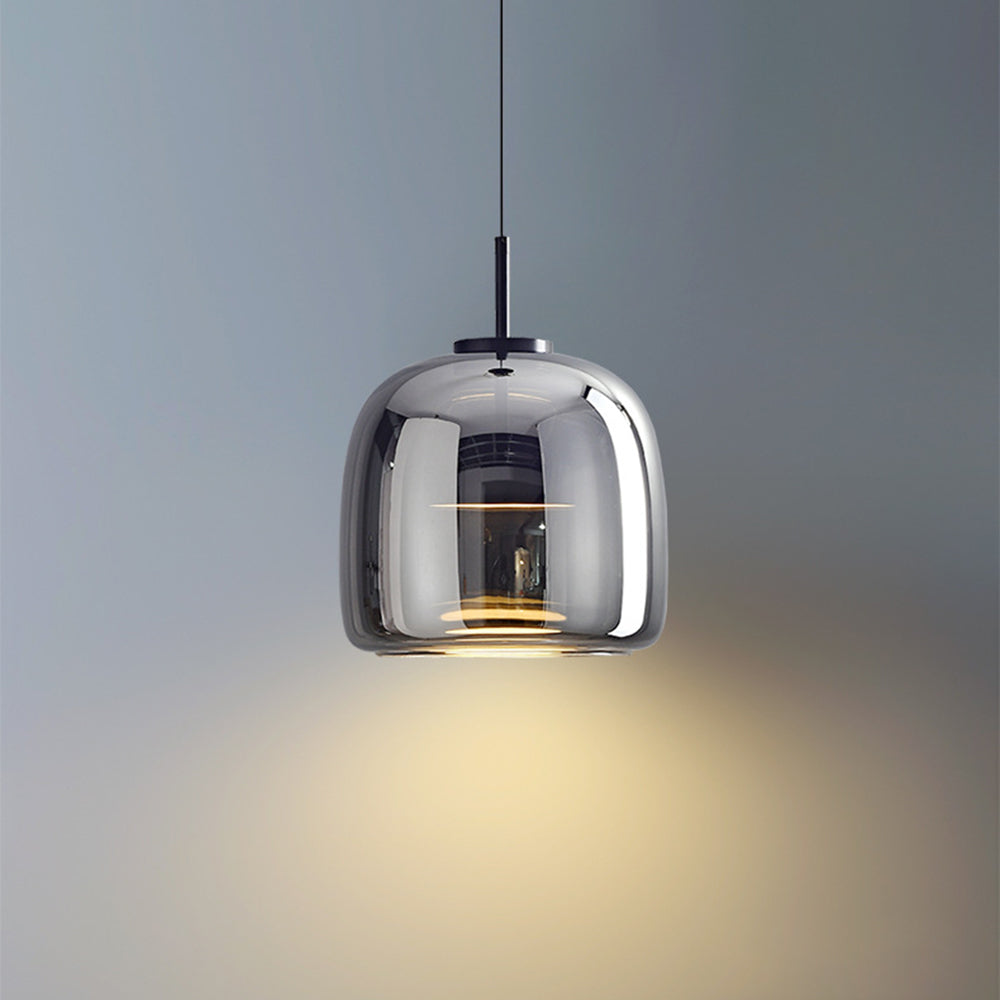 Hailie retro LED függesztékek meleg borostyán fényű hálószobába