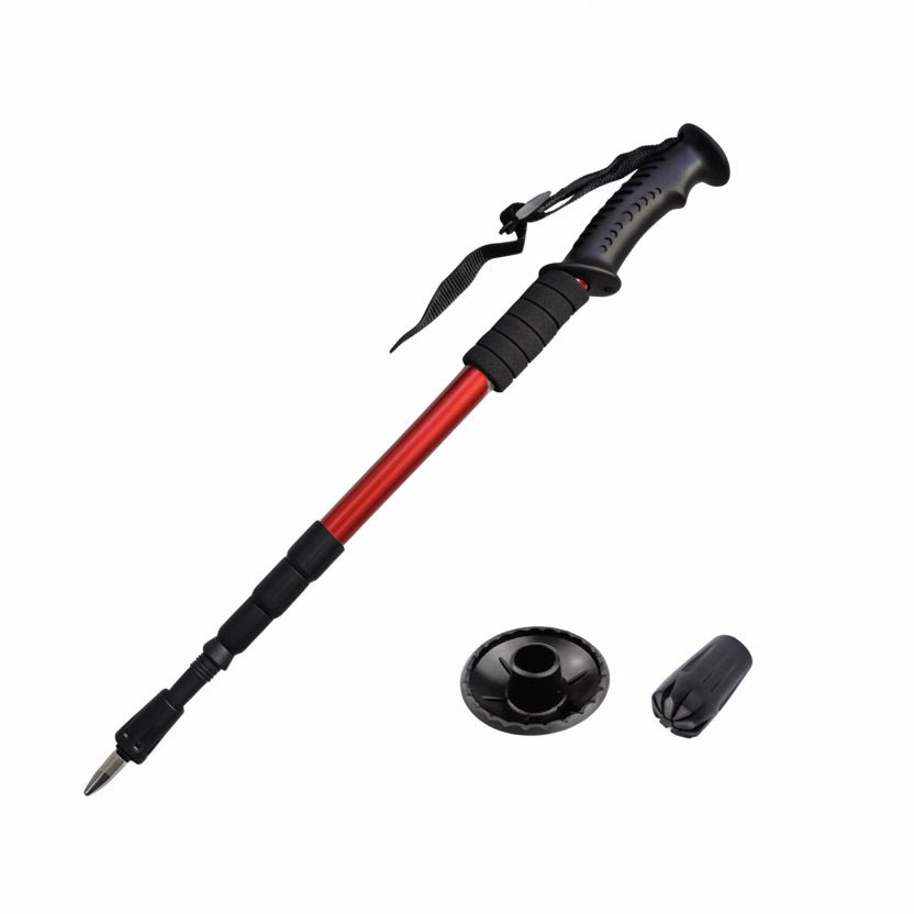 TrailPeak lekkie teleskopowe kijki trekkingowe dla turystów z pewnym, antypoślizgowym uchwytem