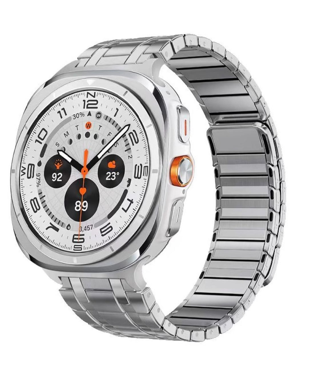 AP frostet rustfrit stål magnetisk rem til Samsung Watch 7 Ultra