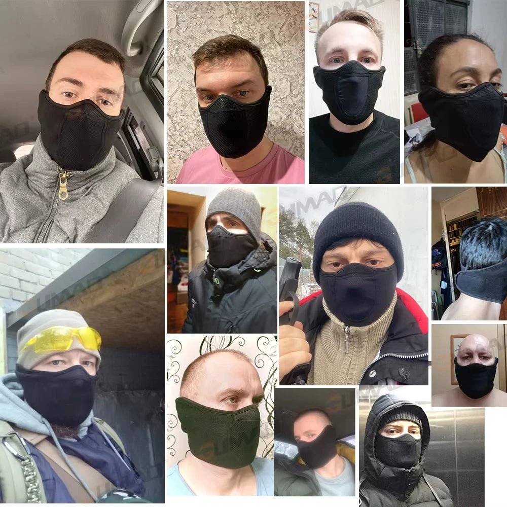 Masque facial en polaire thermique coupe-vent NordGuard pour sport d'hiver en extérieur
