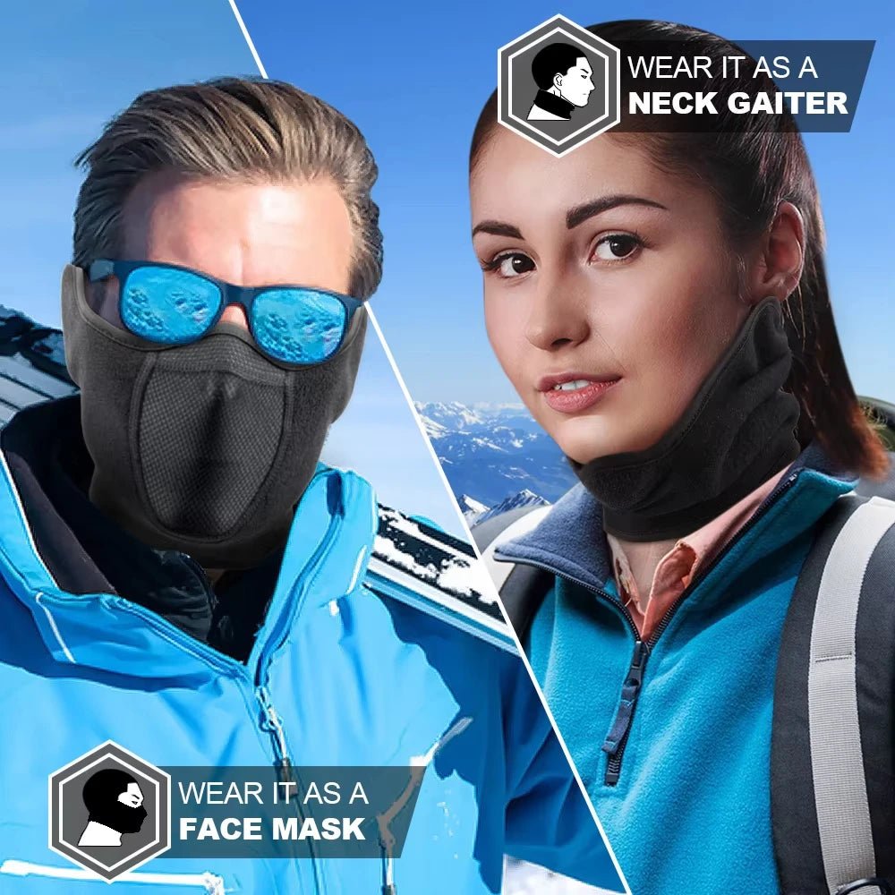 Masque facial en polaire thermique coupe-vent NordGuard pour sport d'hiver en extérieur