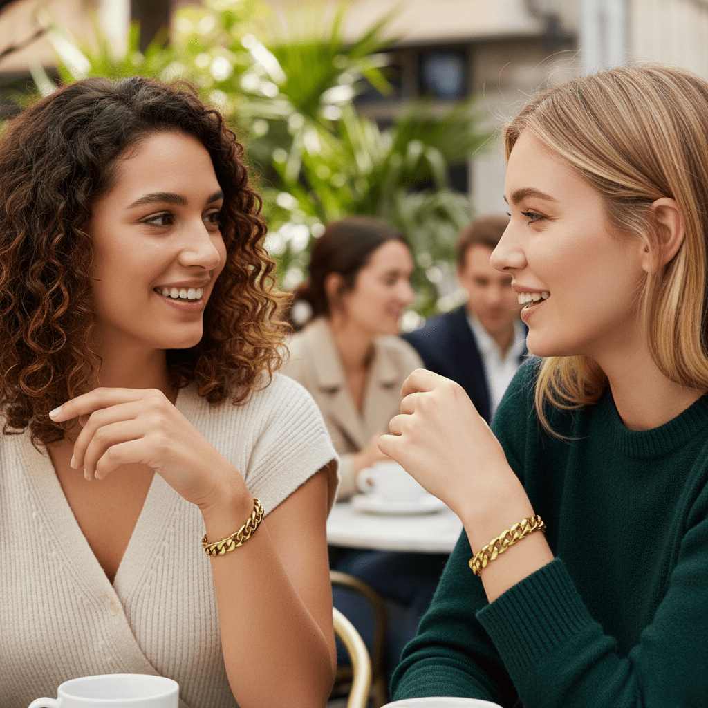 Metallisk kant armbåndsur for profesjonelle med elegant, slitesterkt ripebestandig glass