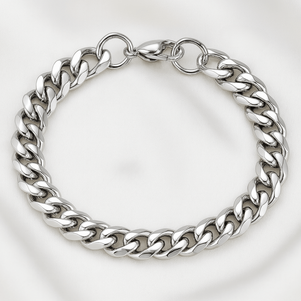 Metallisk kant armbåndsur for profesjonelle med elegant, slitesterkt ripebestandig glass