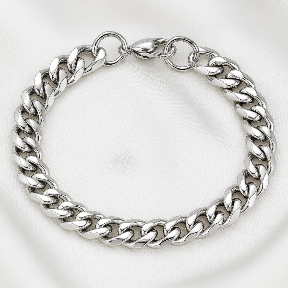 Metallisk kant armbåndsur for profesjonelle med elegant, slitesterkt ripebestandig glass